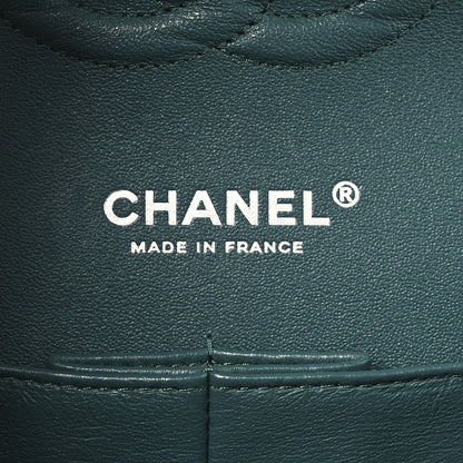 Chanel Caviar Quilted Medium Double Flap Turquoise 6 of 11