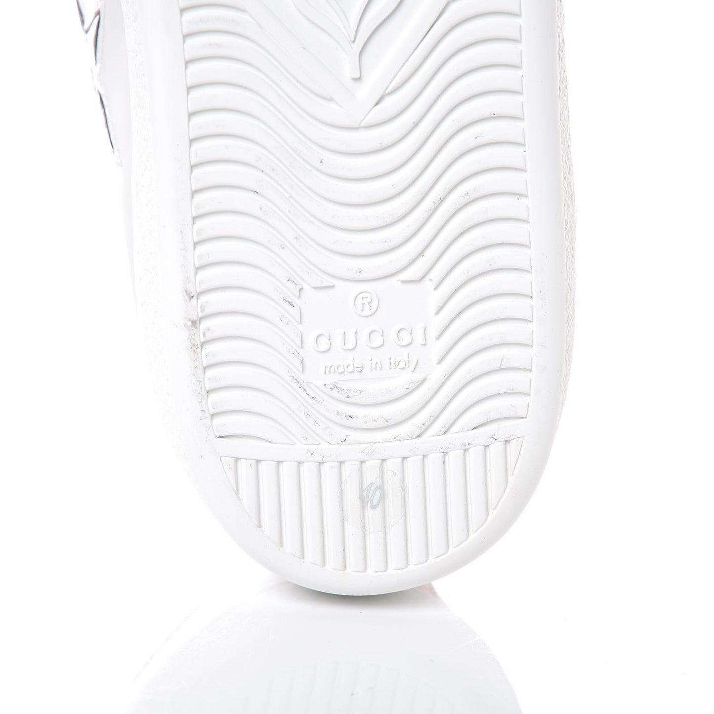 Calfskin Ayers Web Star Embroidered Womens Ace Sneakers 40 White Multi
