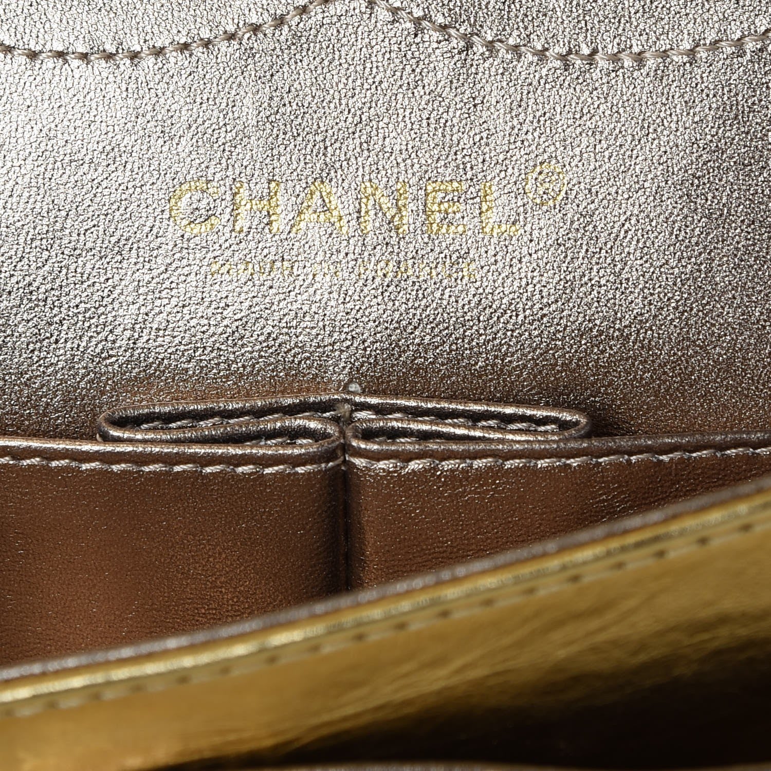 Chanel Metallic Aged Calfskin Quilted 2.55 Reissue 227 Flap Gold 5 of 9