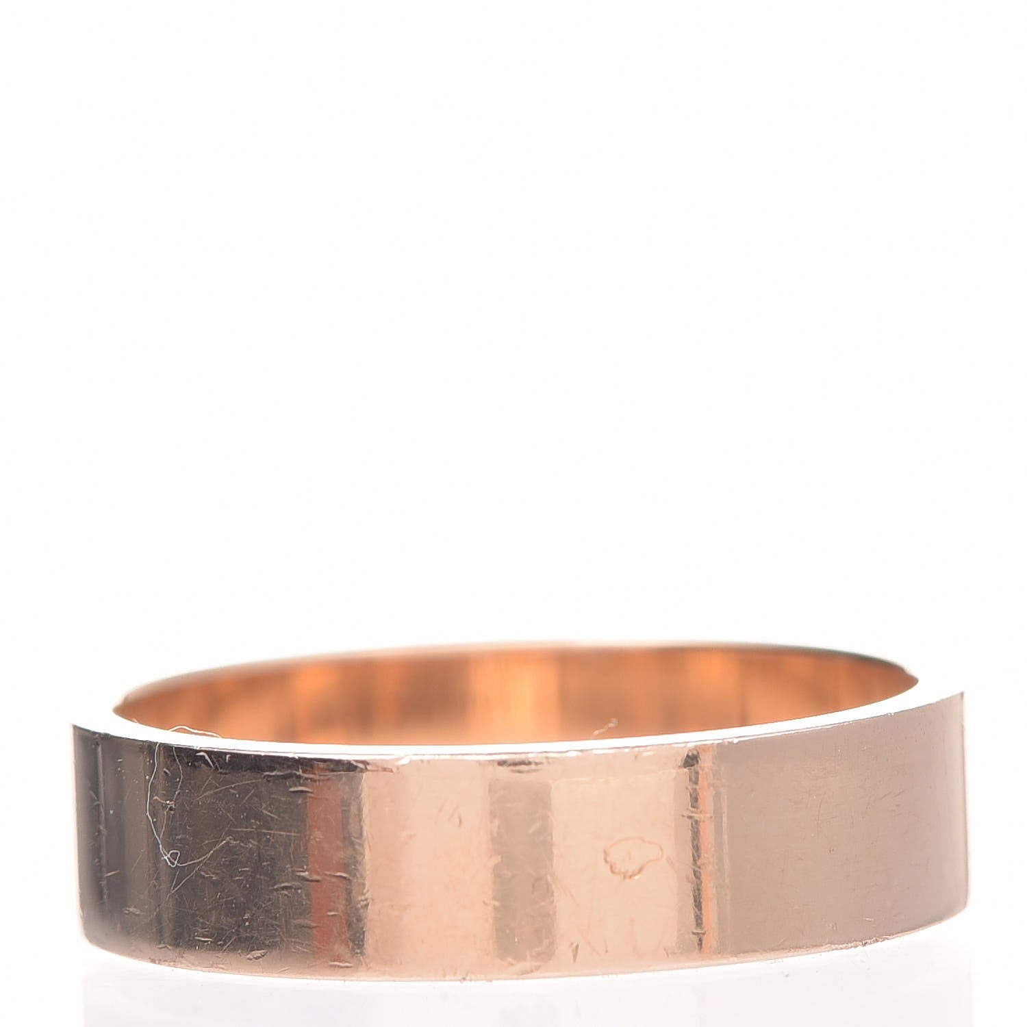 Hermes 18K Rose Gold Diamond PM Kelly Ring 54 6.75 4 of 6