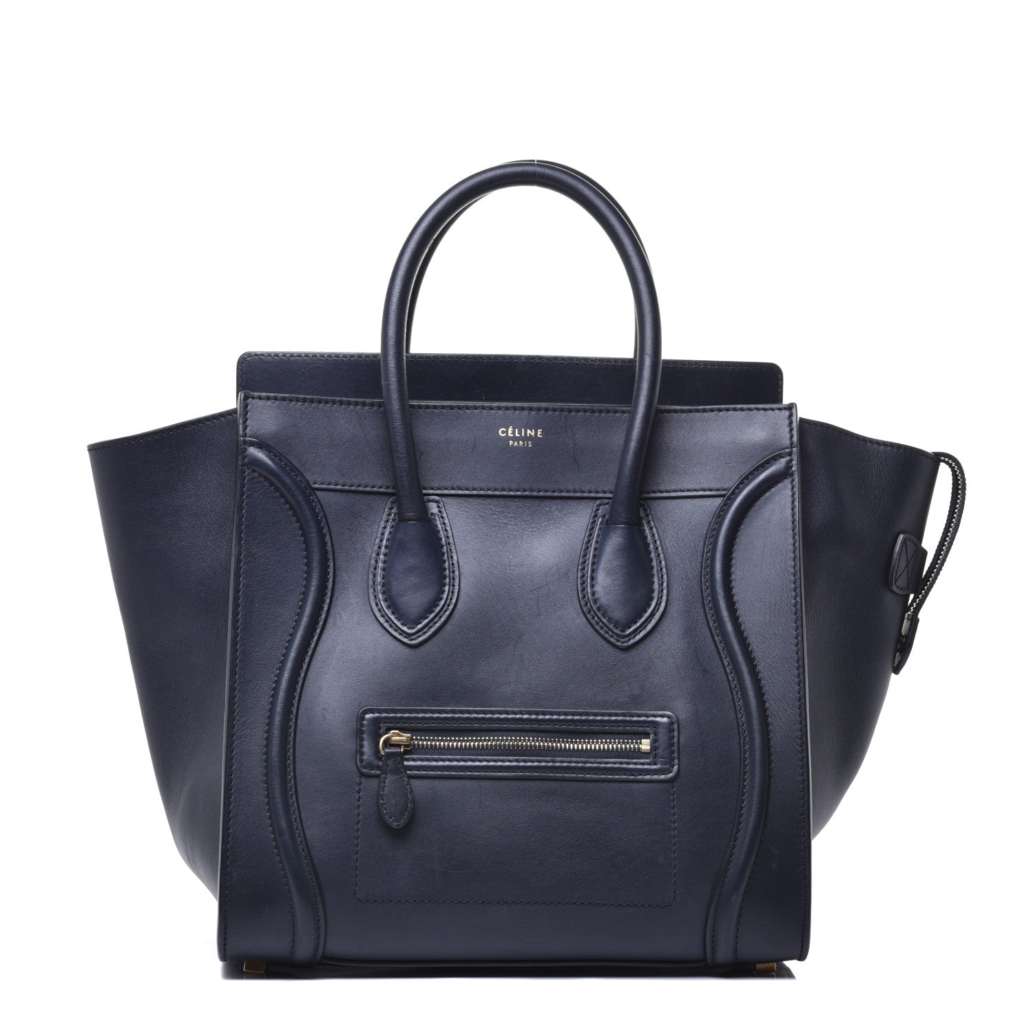 Celine Smooth Calfskin Mini Luggage Navy Blue 1 of 9