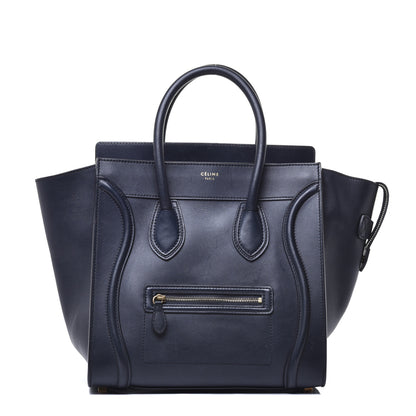 Celine Smooth Calfskin Mini Luggage Navy Blue 1 of 9
