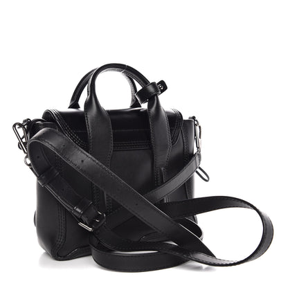 3.1 Phillip Lim 3.1 Smooth Calfskin Glitter Mini Pashli Satchel Black 3 of 7
