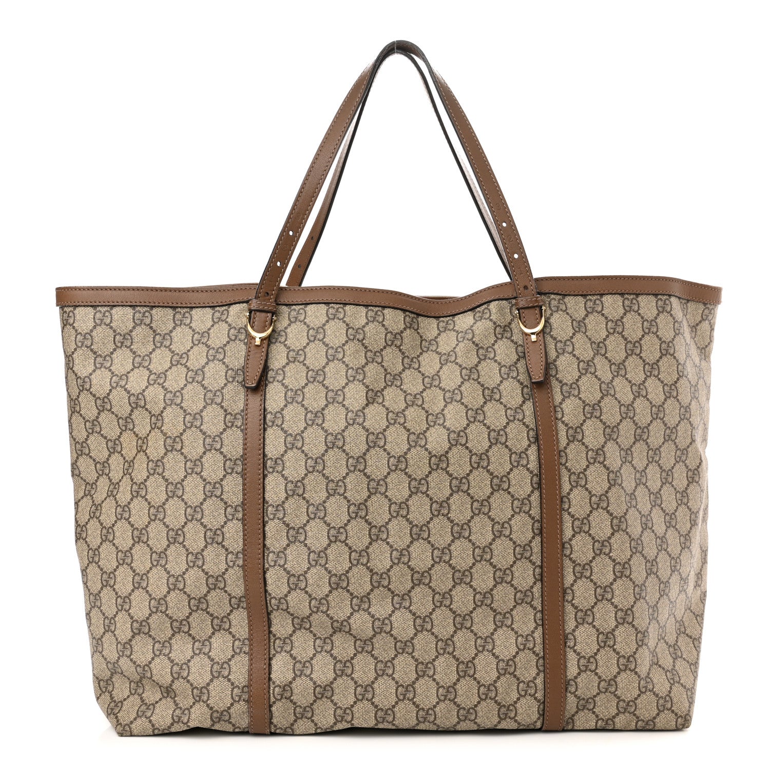 Gucci GG Supreme Monogram Medium Nice Tote Brown 1 of 15