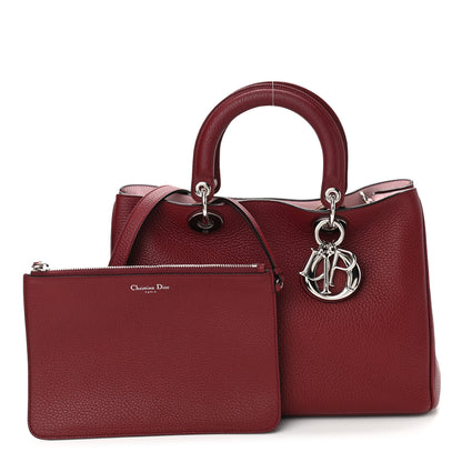 Christian Dior Bullcalf Medium Diorissimo Tote Burgundy 1 of 10