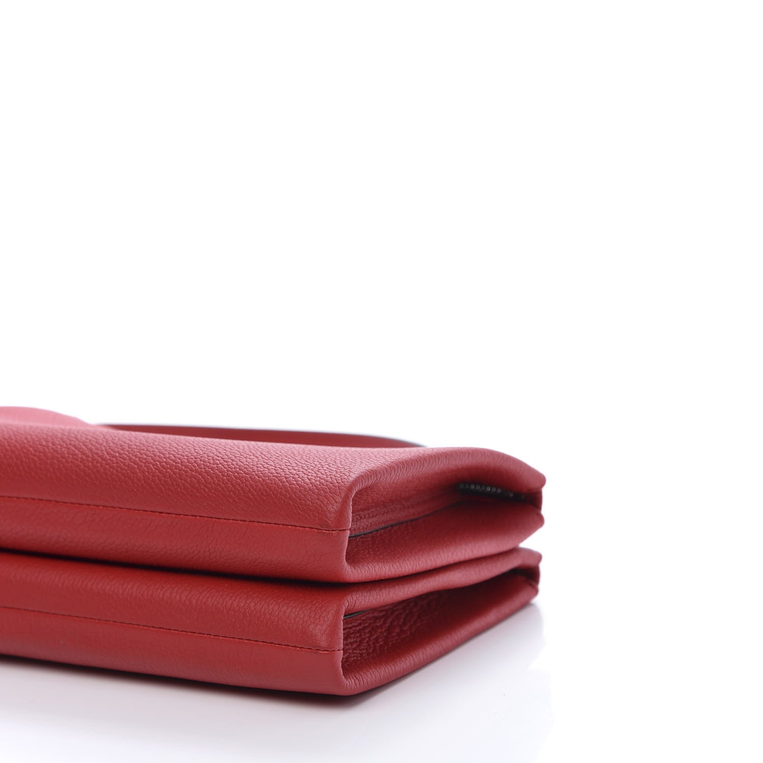 MCM Grained Calfskin Milla Double Crossbody Bag Ruby Red 7 of 11