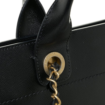 Chanel Caviar Small Studded Deauville Tote Black 14 of 17