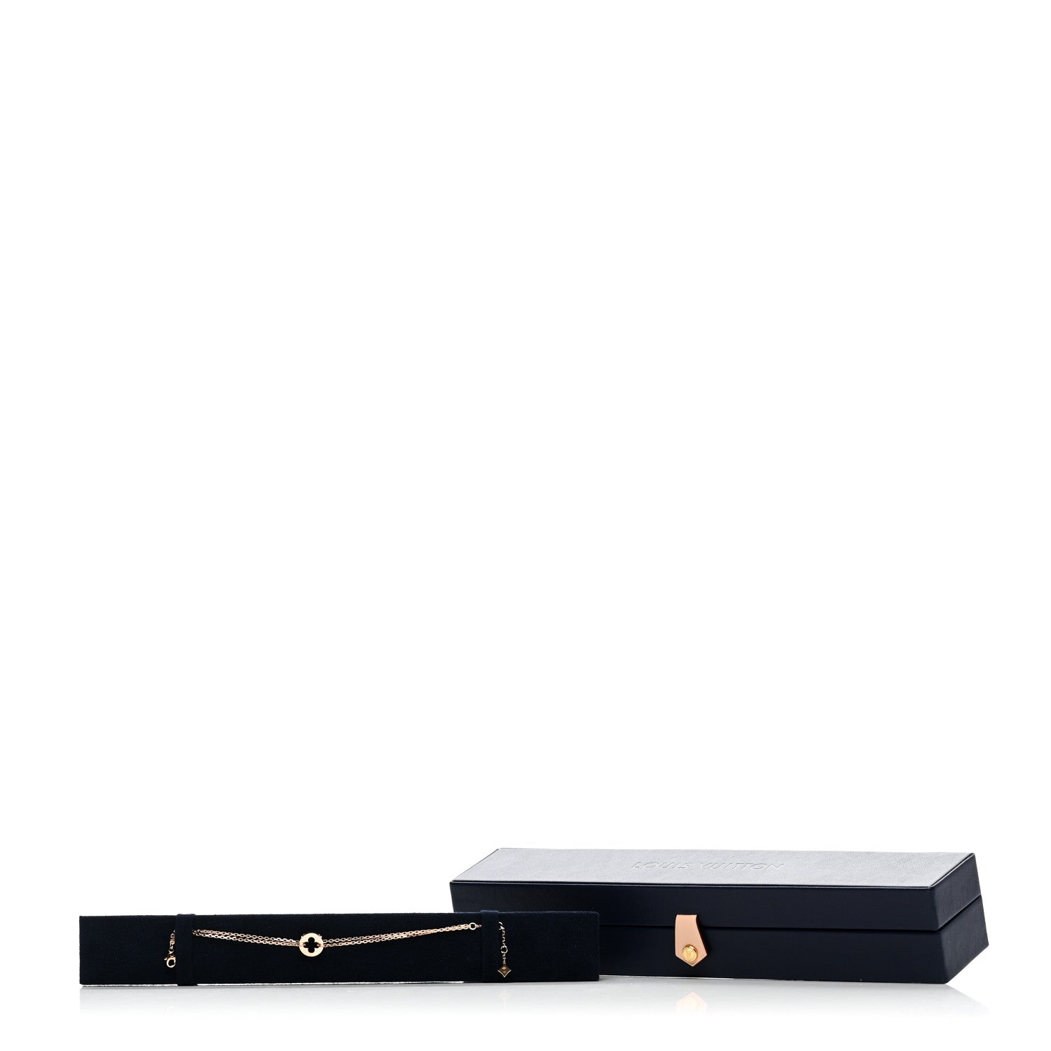 Louis Vuitton 18K Rose Gold Empreinte Chain Bracelet 5 of 5