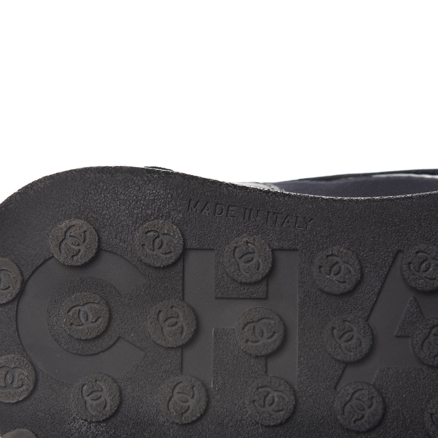 Chanel Calfskin Mesh Sneakers 38.5 Black 7 of 8