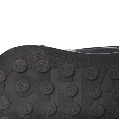 Chanel Calfskin Mesh Sneakers 38.5 Black 7 of 8