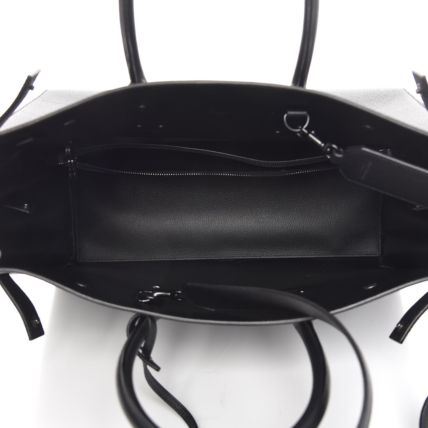 Saint Laurent Grained Calfskin Large Sac De Jour Carryall Black 5 of 11