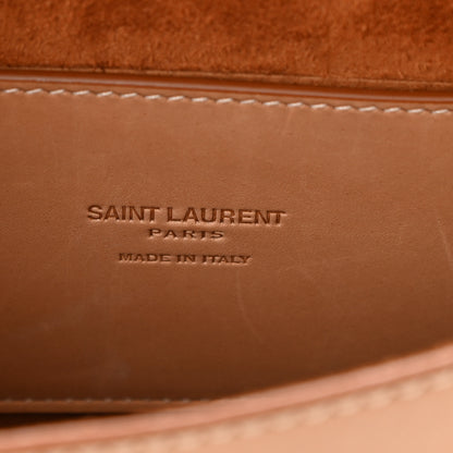 Saint Laurent Smooth Calfskin Cotton Canvas Small Kaia Satchel Natural Beige 7 of 10