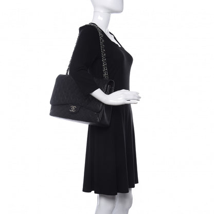 Chanel Caviar Quilted Maxi Double Flap Black 2 of 12