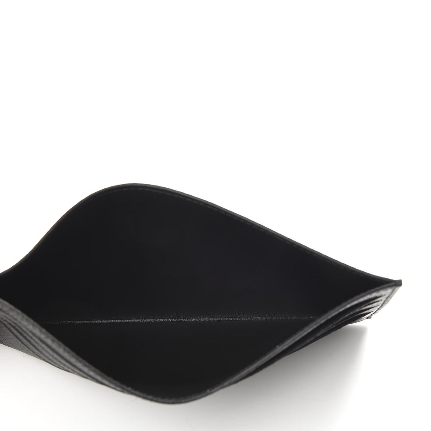 Calfskin Felicie Chain Wallet Card Holder Insert Black