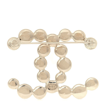 Chanel Metal Beaded CC Brooch Gold 3 of 6