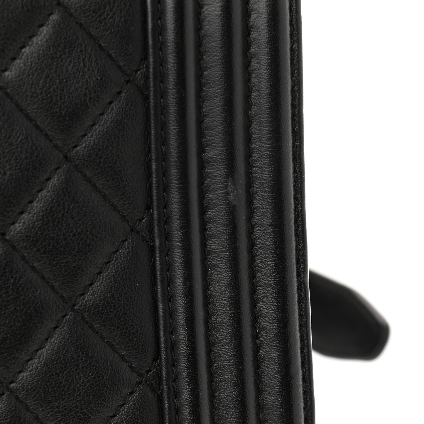 Calfskin Quilted New Medium Boy Flap So Black