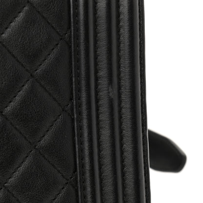 Chanel Calfskin Quilted New Medium Boy Flap So Black 8 of 10