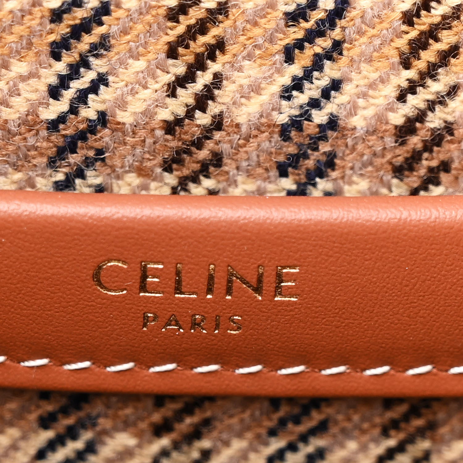 Celine Tweed Calfskin Triomphe Small Cabas Thais Multicolor 6 of 11
