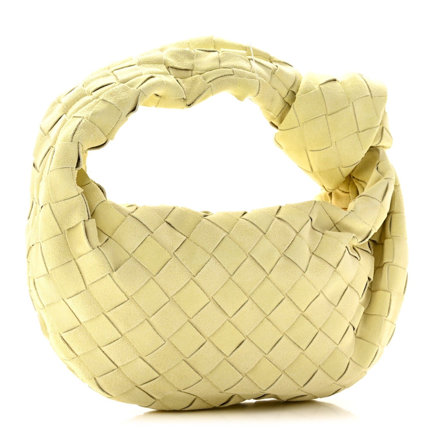 Bottega Veneta Suede Intrecciato Mini Jodie Lemon Wash 3 of 9