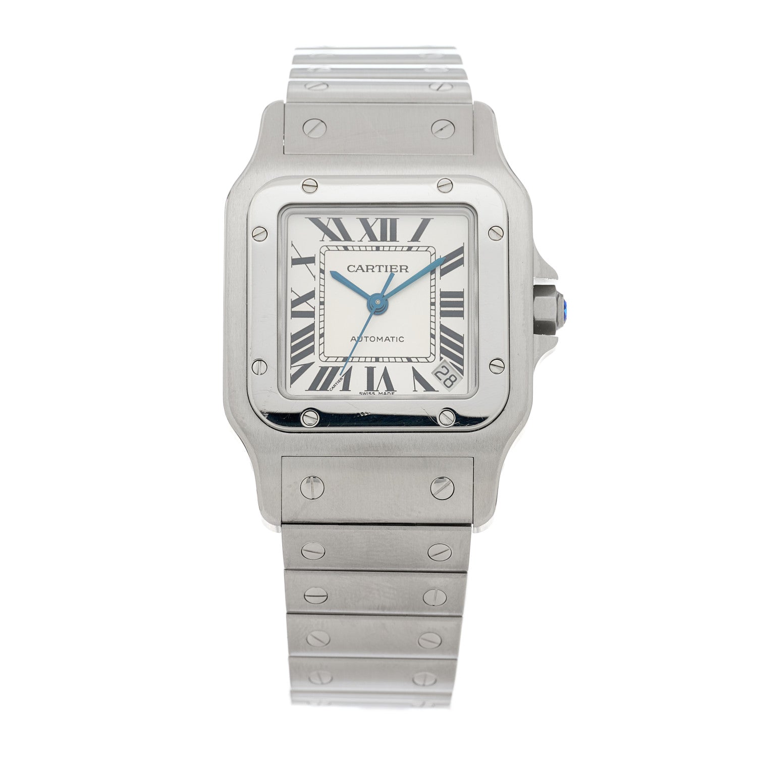 Cartier Stainless Steel 32mm Santos de Cartier Galbee Automatic Watch 1 of 4