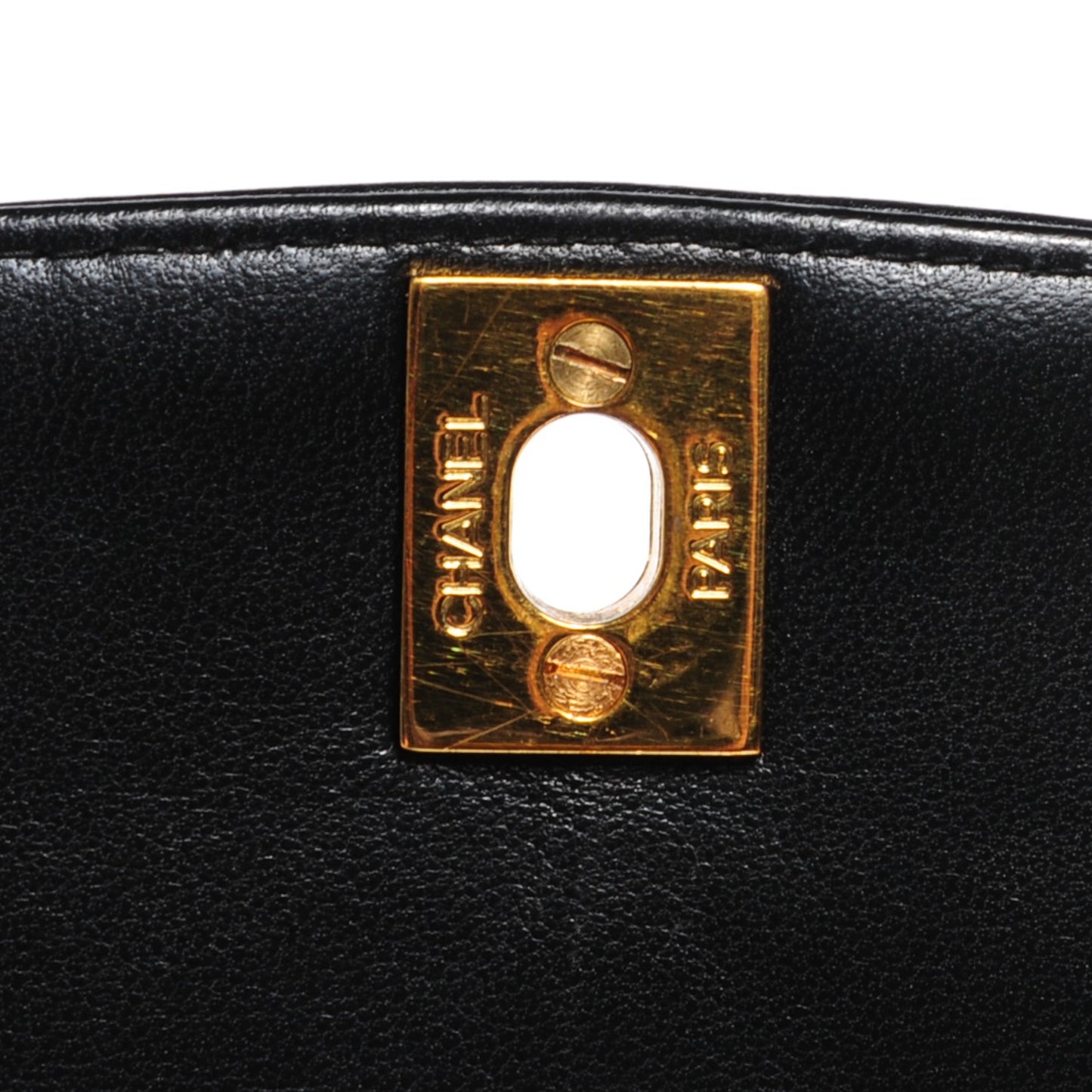Lambskin Quilted Medium Single Flap Black