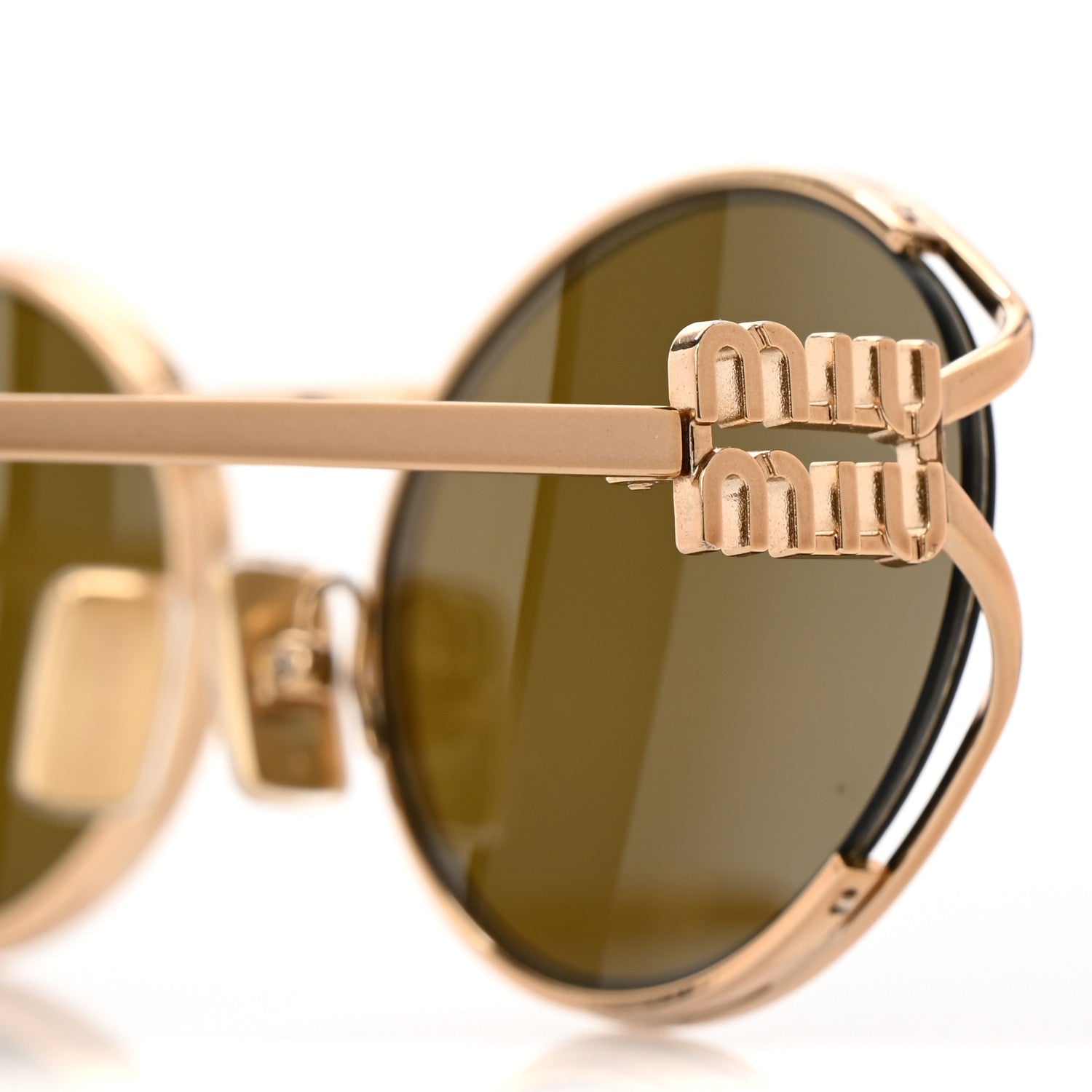 Miu Miu Metal Oval Sunglasses SMU52Y Tortoise 7 of 7