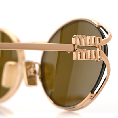 Miu Miu Metal Oval Sunglasses SMU52Y Tortoise 7 of 7