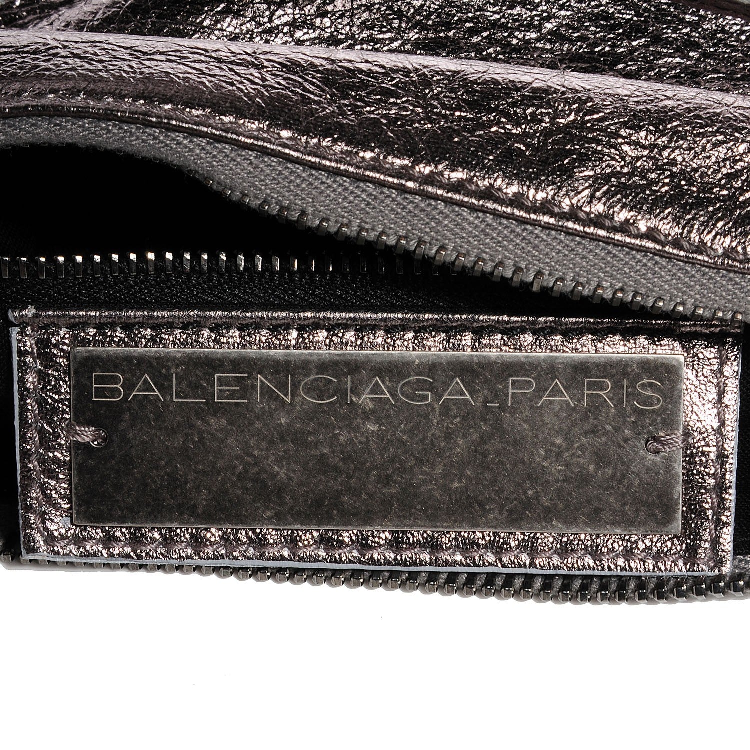 Balenciaga Agneau Large Shoulder Pewter 8 of 11