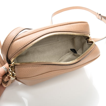 Gucci Pebbled Calfskin Small Soho Disco Bag Rose Beige 5 of 8
