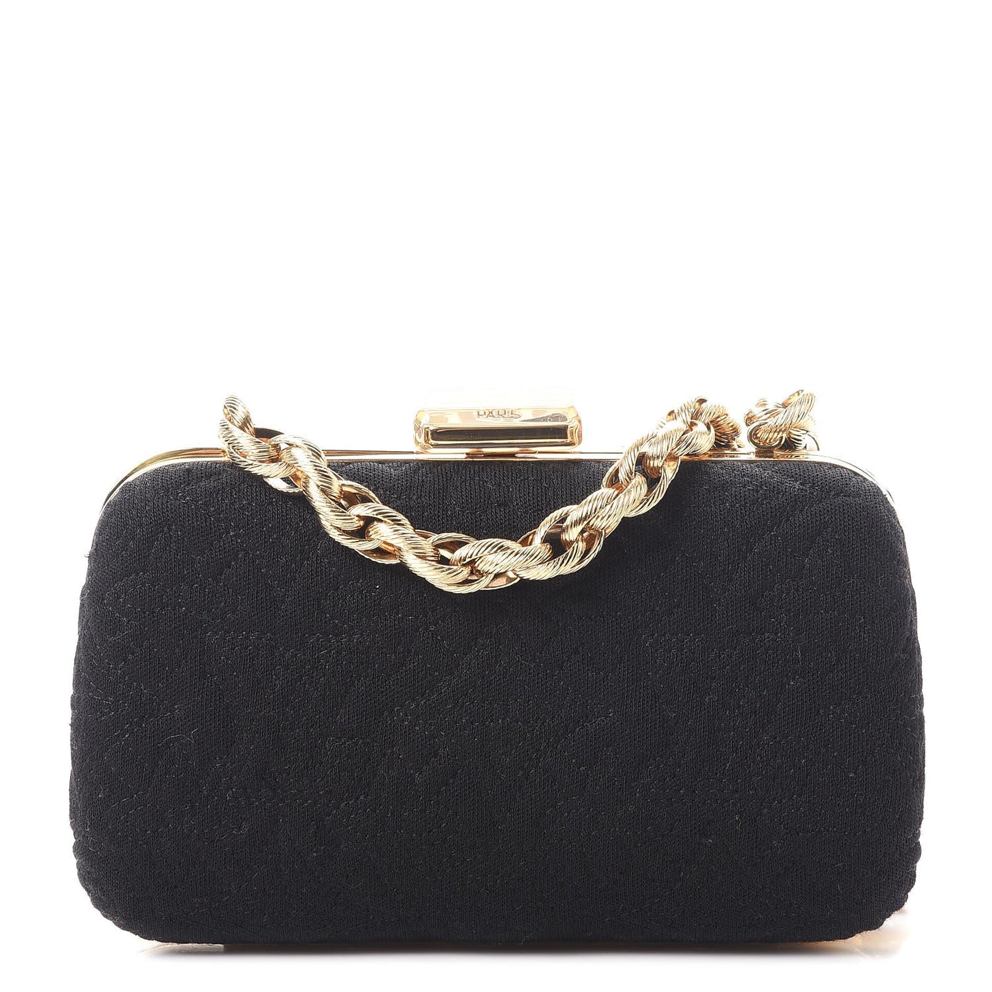 Jersey Monogram Motard Minaudiere Clutch Black