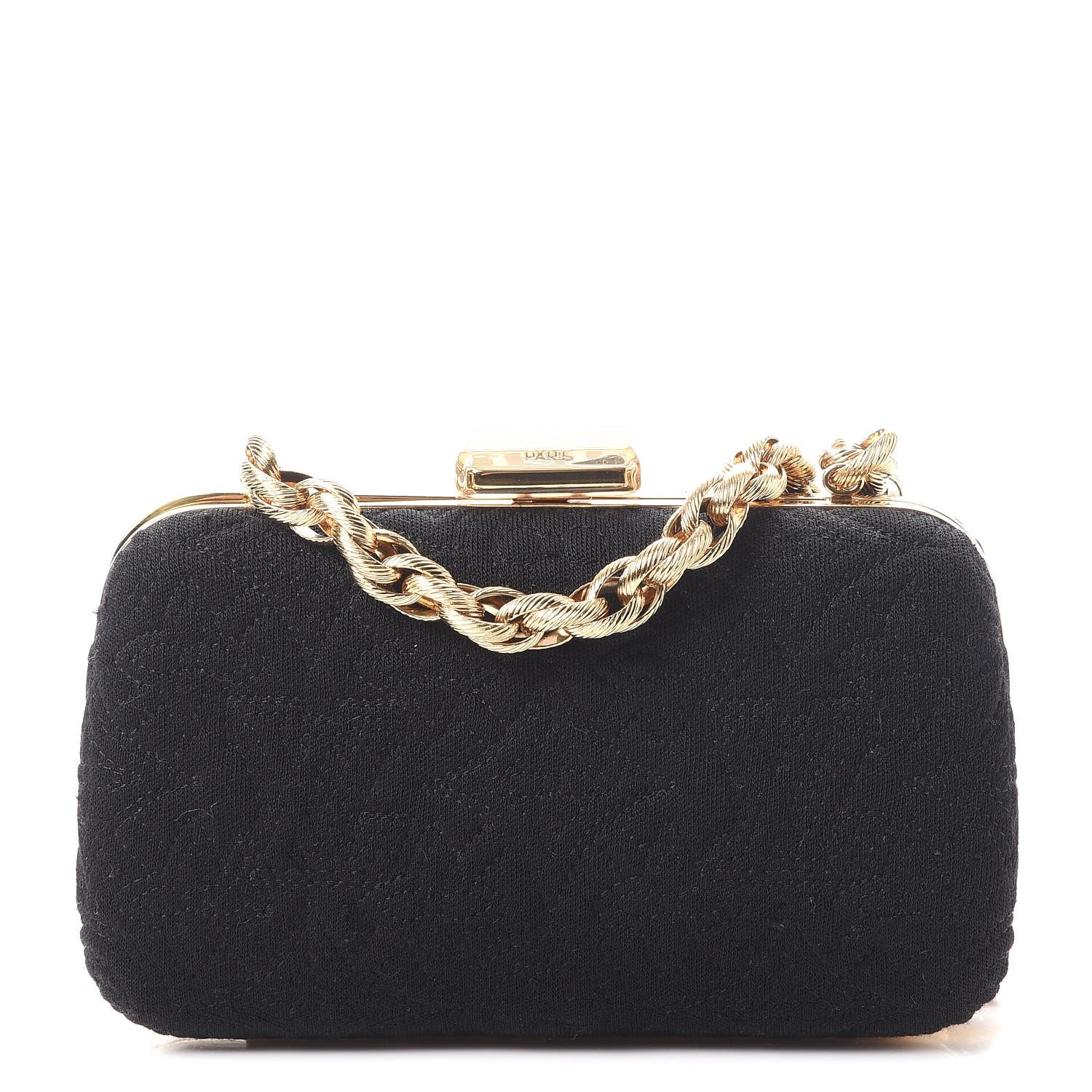 Louis Vuitton Jersey Monogram Motard Minaudiere Clutch Black 1 of 9
