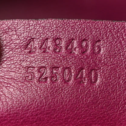 Gucci Velvet Matelasse Medium GG Marmont Shoulder Bag Fuchsia Violet Cyclamen 7 of 10