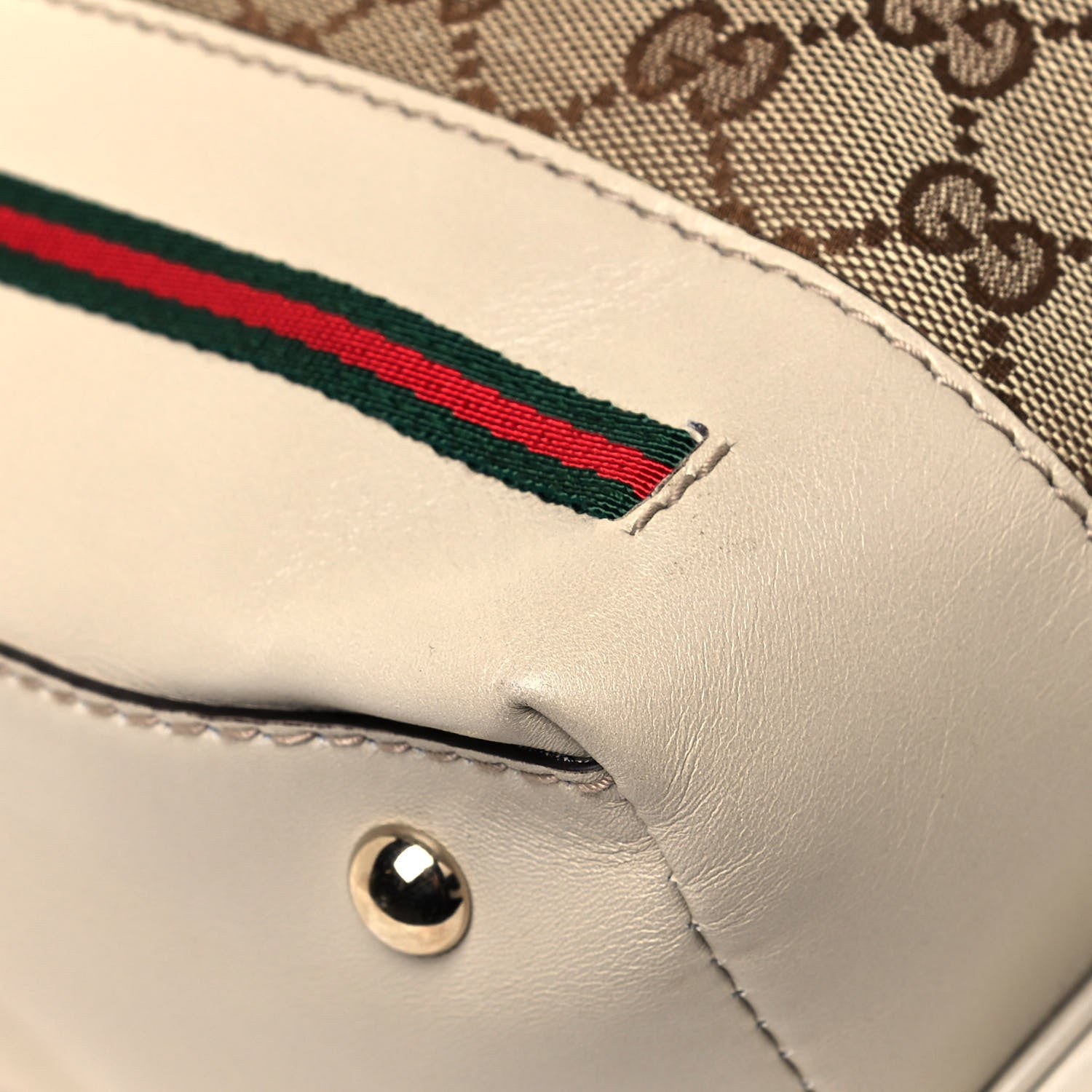Gucci Monogram Web Medium Mayfair Hobo Tote Off White 12 of 19