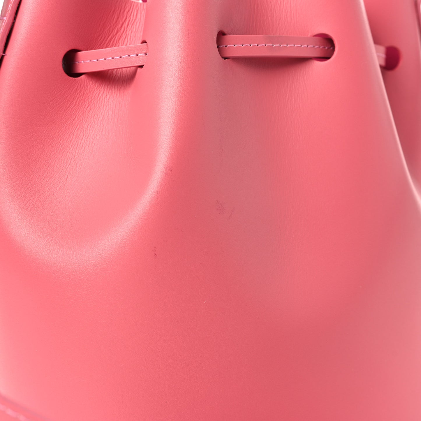 Calfskin Mini Bucket Bag Blush