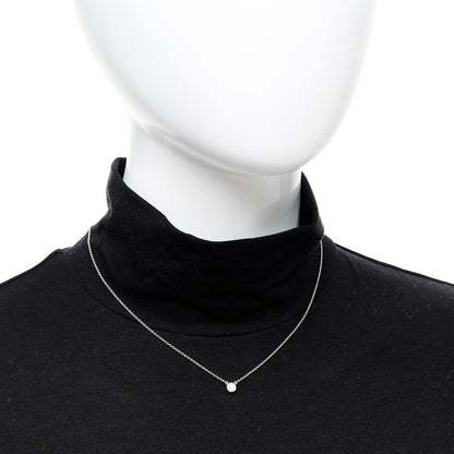 Tiffany Sterling Silver Diamond .10ct Elsa Peretti Diamonds by the Yard Pendant Necklace 2 of 6