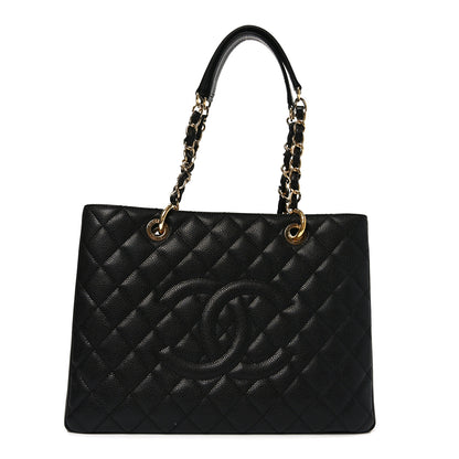 Chanel Caviar Quilted Grand Shopping Tote GST Black 1 of 11