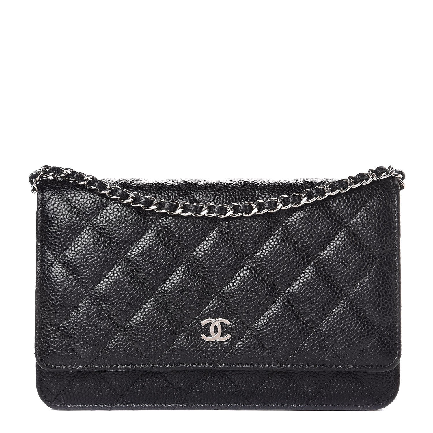 Chanel Caviar Quilted Wallet On Chain WOC Black 1 of 9