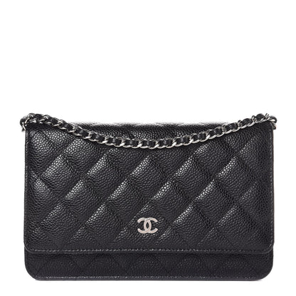 Chanel Caviar Quilted Wallet On Chain WOC Black 1 of 9