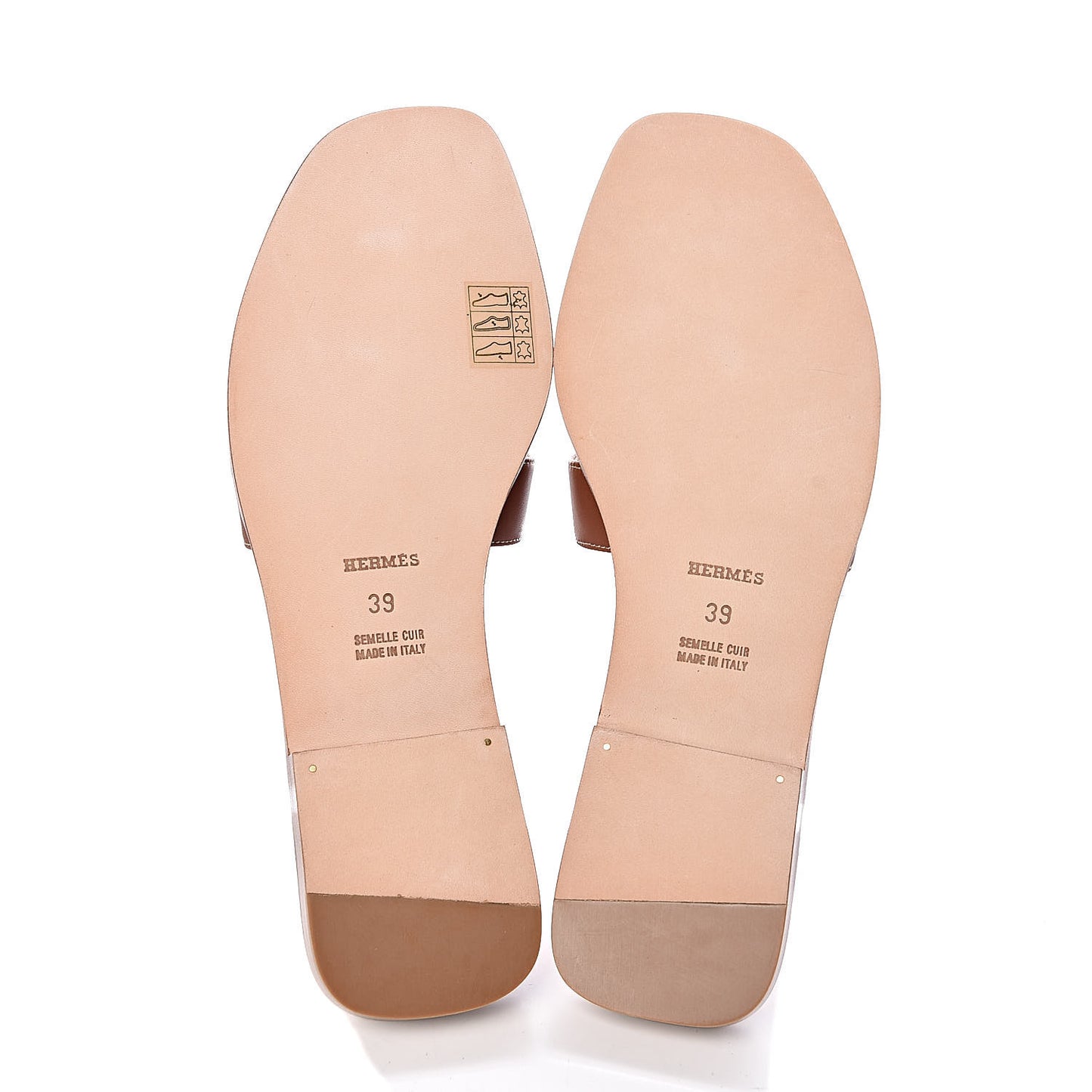 Box Calfskin Oran Sandals 39 Gold