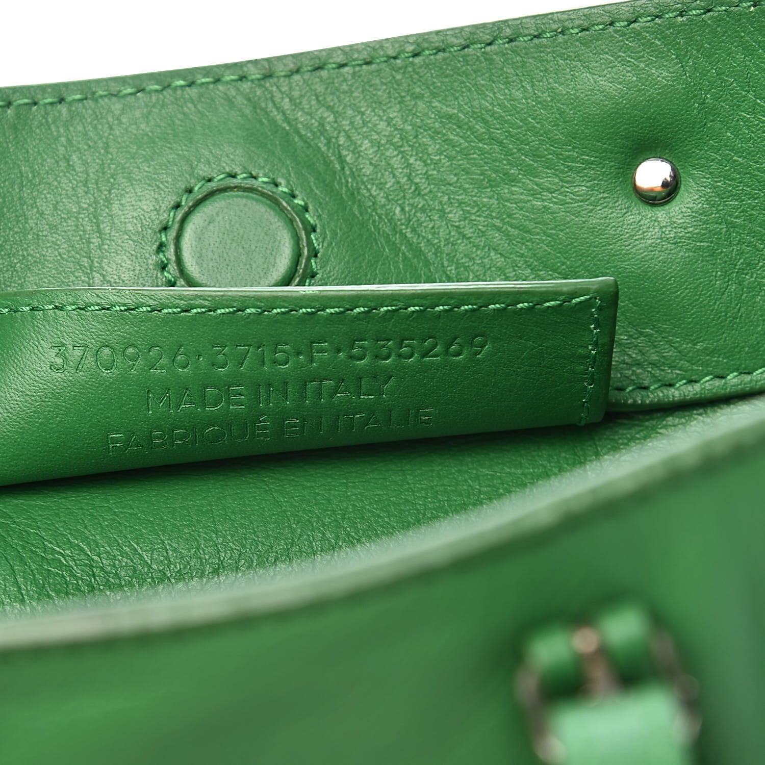 Balenciaga Veau Papier A6 Zip Around Tote Vert Trefle 7 of 15