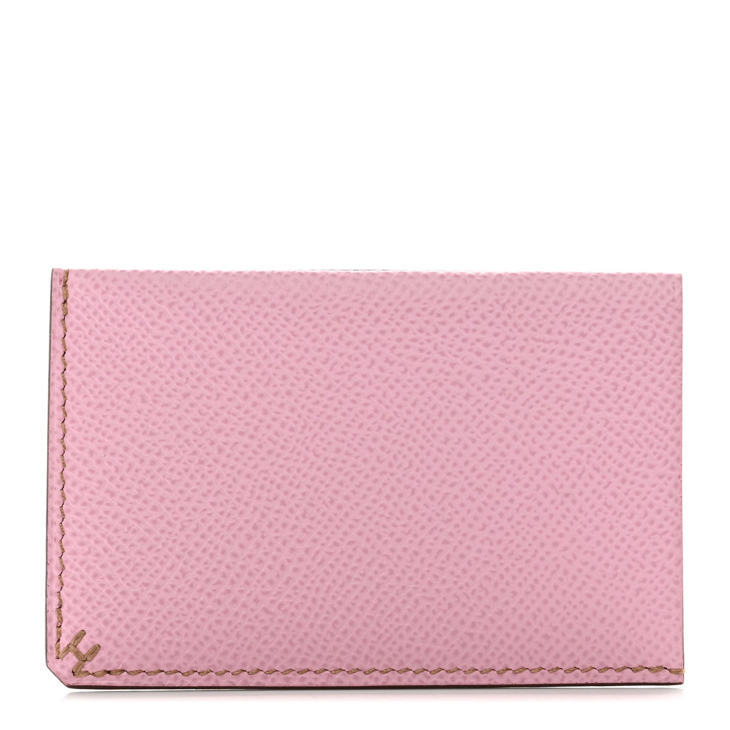 Epsom H Sellier Card Holder Mauve Sylvestre Biscuit