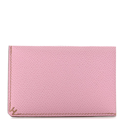 Hermes Epsom H Sellier Card Holder Mauve Sylvestre Biscuit 1 of 8