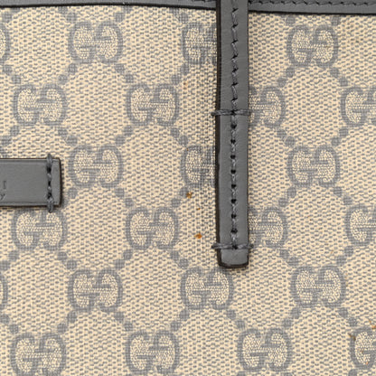 Gucci GG Supreme Monogram Small Zippered Tote Ecru Grigio 11 of 11