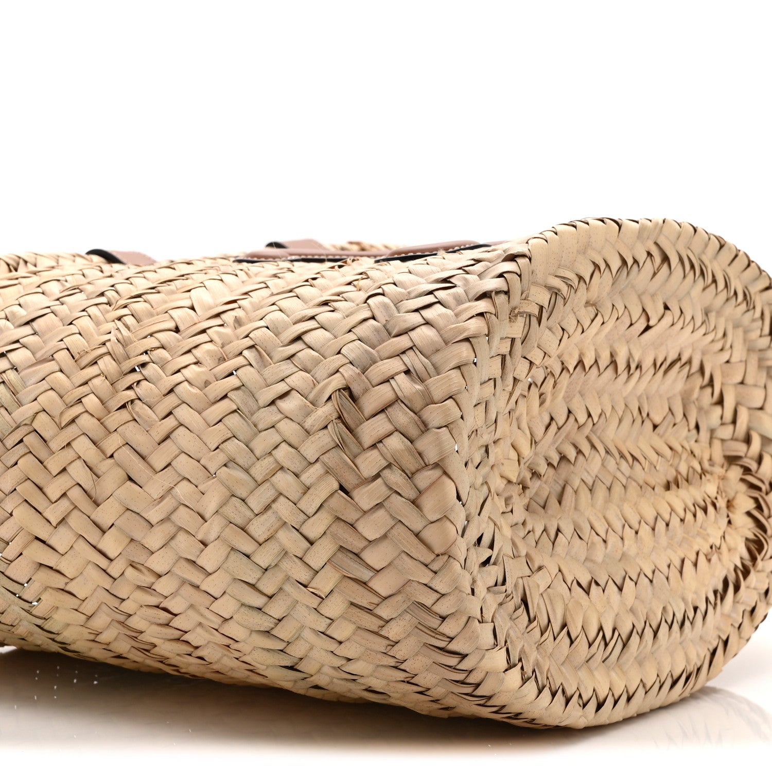 Celine Raffia Calfskin Triomphe Teen Panier Tan 9 of 10