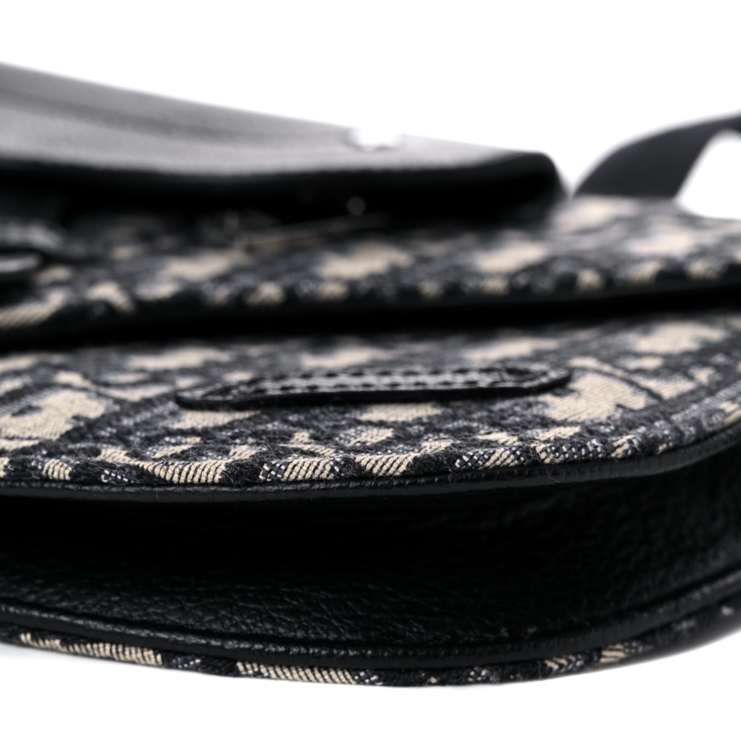 Christian Dior Oblique Saddle Messenger Pouch Beige Black 5 of 10