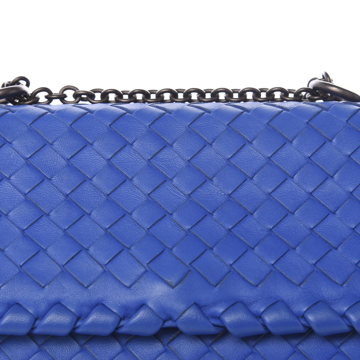 Nappa Intrecciato Small Olimpia Bag Blue Royal