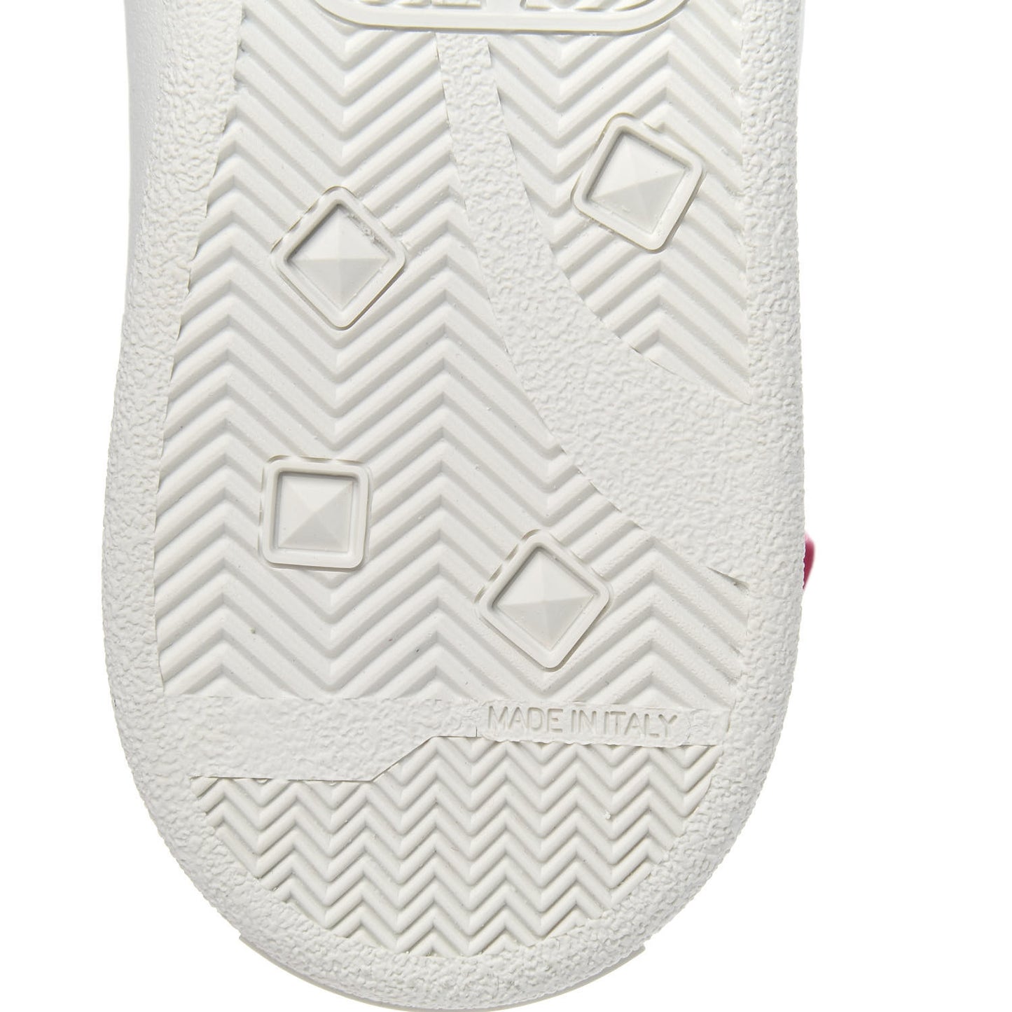 Calfskin Womens Backnet Sneakers 38.5 White Fuchsia