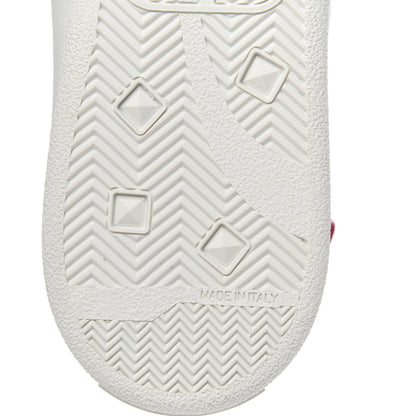 Valentino Garavani Calfskin Womens Backnet Sneakers 38.5 White Fuchsia 7 of 10