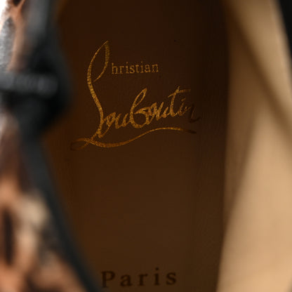 Christian Louboutin Pony Hair Leopard So Eleonor 85 Ankle Booties 37 Brown 6 of 7