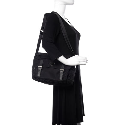 Prada Nylon Vela Sport Messenger Bag Black 2 of 10